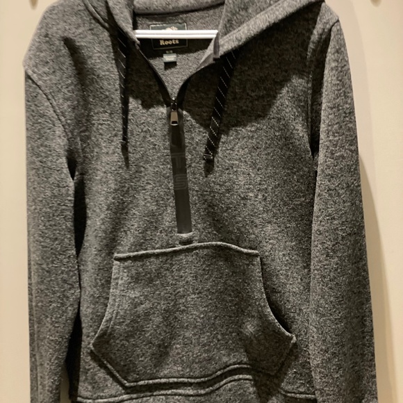 Roots Mens 1/4 zip hooded pullover - Picture 1 of 8